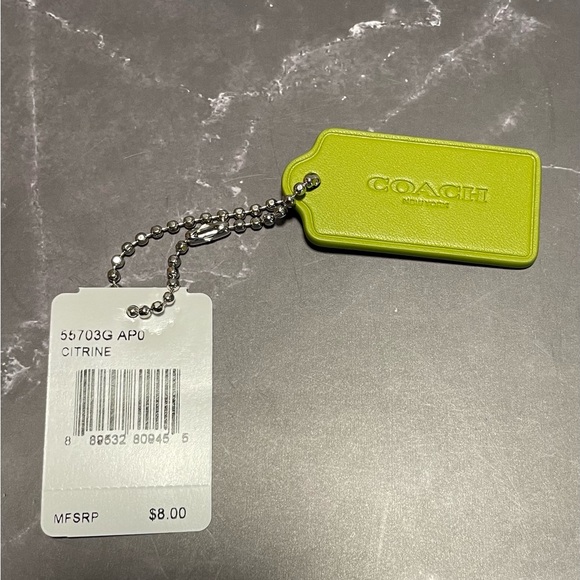 🦋 NWT Coach Green Citrine Butterfly Hang Tag 🦋 - Picture 3 of 4